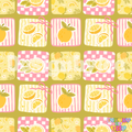 Lemon Patchwork Seamless Pattern